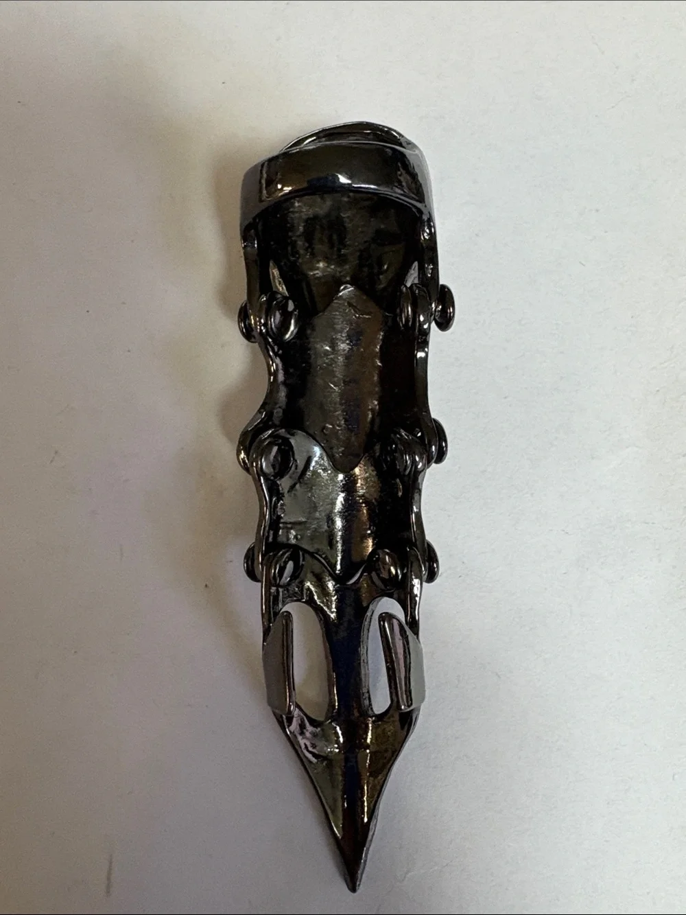 Men's Black Skull Statement Ring - Gothic Metal Fashion Accessory